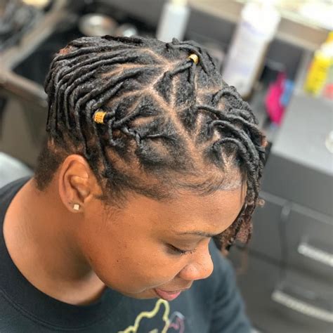 short loc styles for females|More.